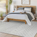 Sofia Berber Geometric High Pile Cream Rug