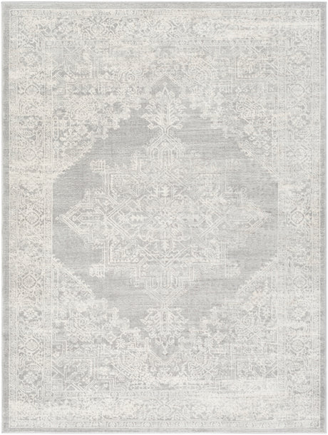 Ceren Vintage Oriental Boho Grey Rug - Image 1