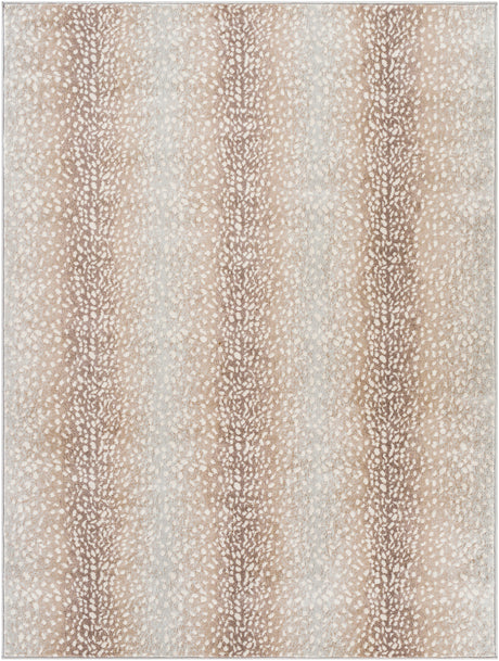Zorina Scandi Boho Tan Polka Dot Rug - Image 1