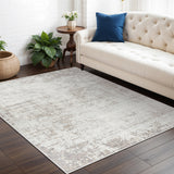 Alix Abstract Modern Marble Medium Grey Rug