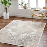Ceren Vintage Oriental Boho Light Brown/Medium Grey Rug
