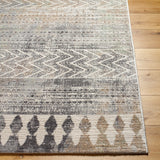 Louna Scandi Geometric Dark Grey Rug