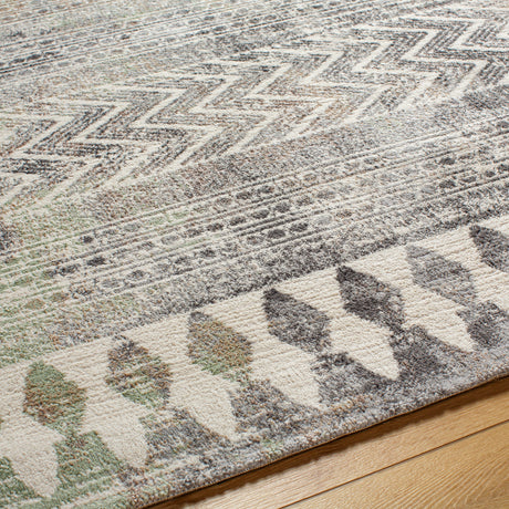 Louna Scandi Geometric Dark Grey Rug - Image 3