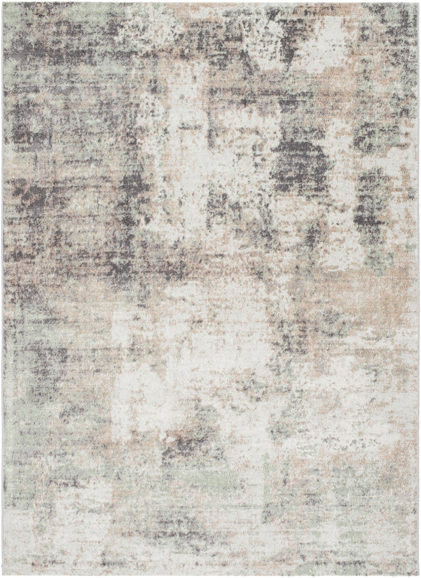 Topaz Abstract Modern Marble Light Brown/Charcoal Rug
