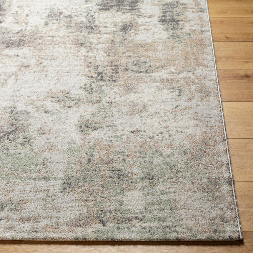 Topaz Abstract Modern Marble Light Brown/Charcoal Rug