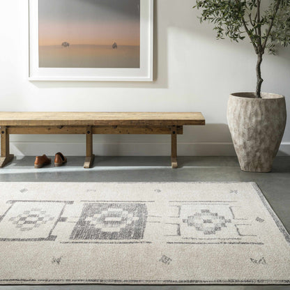 MAMTA Becki Owens x Livabliss Global Berber Charcoal/Beige Area Rug