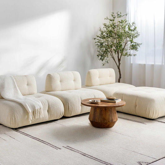 DEVIKA Becki Owens x Livabliss Global Scandi Beige/Dark Brown Area Rug