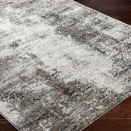 Maylene Abstract Modern Marble Charcoal Rug - Image 6