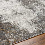 Maylene Abstract Modern Marble Charcoal Rug