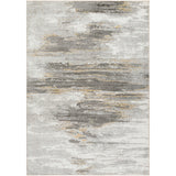 Hila Abstract Modern Marble Charcoal/Off-White Rug