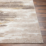 Hila Abstract Modern Marble Dark Brown/Off-White Rug