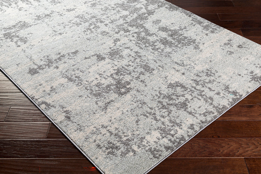 Sarah Abstract Modern Marble White Rug