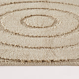 April 2-Piece Machine Washable Non-Slip Light Beige Bathroom Rug Set