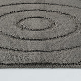 April 2-Piece Machine Washable Non-Slip Dark Grey Bathroom Rug Set