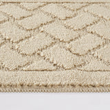 Nilah 2-Piece Machine Washable Non-Slip Light Beige Bathroom Rug Set