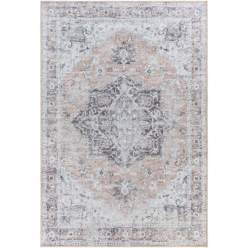 Capucine Machine Washable Modern Boho Grey Rug