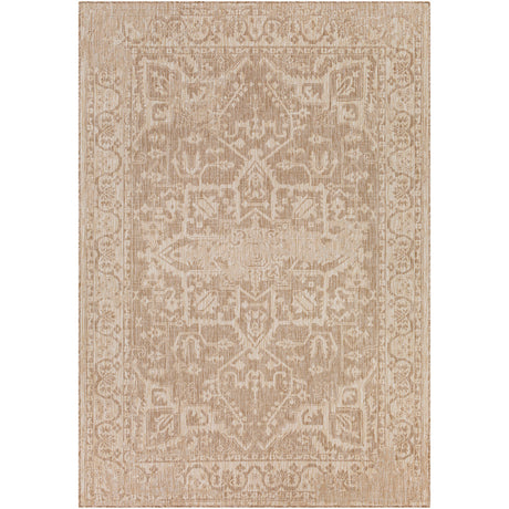 Gena In- & Outdoor Oriental Jute-Look Brown Rug - Image 1