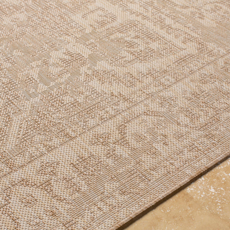 Gena In- & Outdoor Oriental Jute-Look Brown Rug - Image 3
