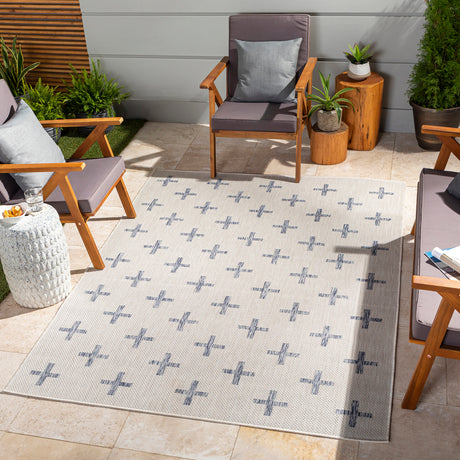 Gavina In- & Outdoor Global Dark Blue Rug - Image 2