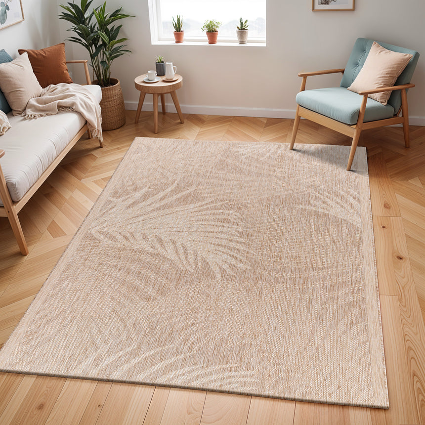 Vanessa In- & Outdoor Coastal Jute-Look Beige Rug