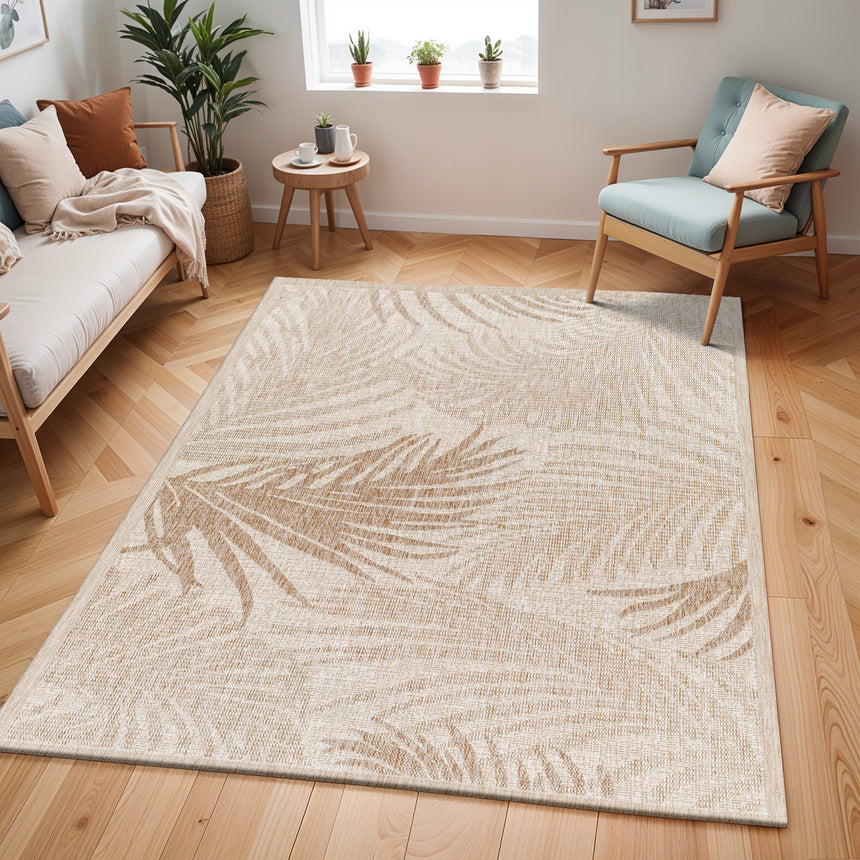 Vanessa In- & Outdoor Coastal Jute-Look Brown Rug