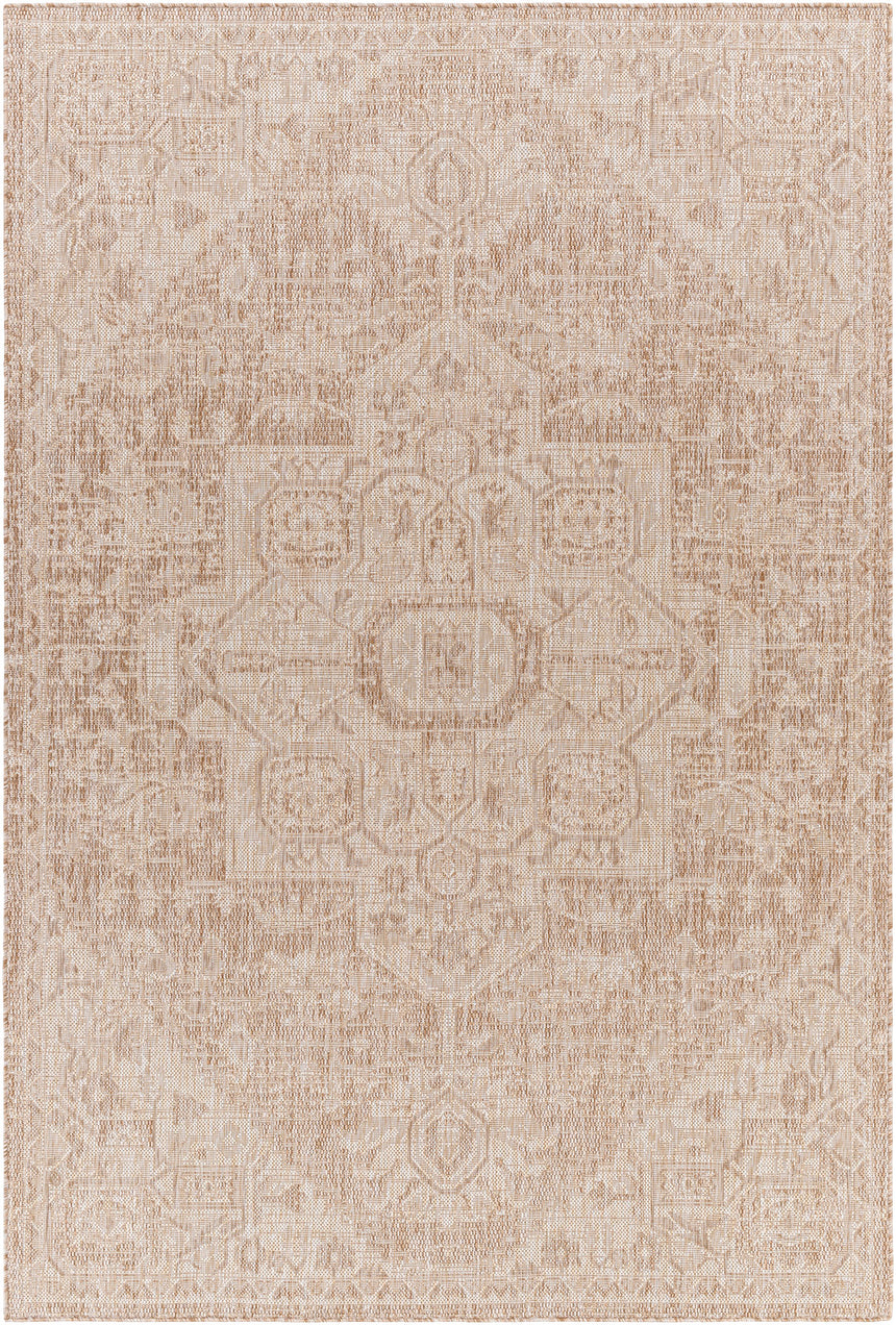 Linda In- & Outdoor Oriental Jute-Look Brown Rug