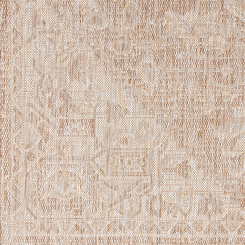 Linda In- & Outdoor Oriental Jute-Look Brown Rug