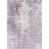 Giulia Abstract Modern Marble Light Grey Rug