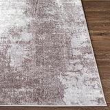 Giulia Abstract Modern Marble Light Grey Rug