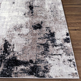Giulia Abstract Modern Marble Grey Rug