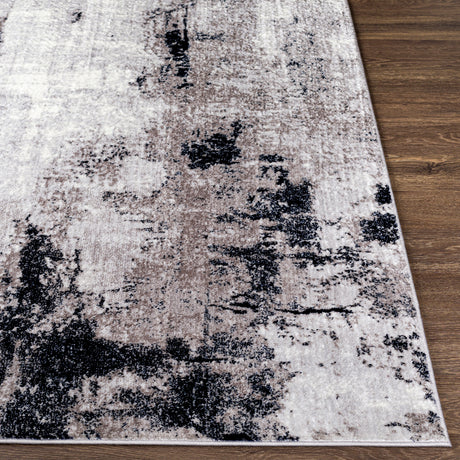 Giulia Abstract Modern Marble Grey Rug - Image 5
