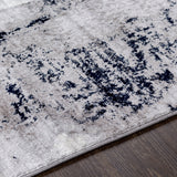 Giulia Abstract Modern Marble Grey Rug