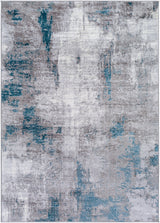 Giulia Abstract Modern Marble Medium Grey Rug