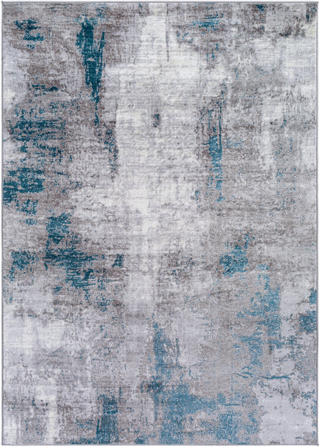 Giulia Abstract Modern Marble Medium Grey Rug - Image 1