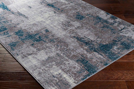 Giulia Abstract Modern Marble Medium Grey Rug - Image 6