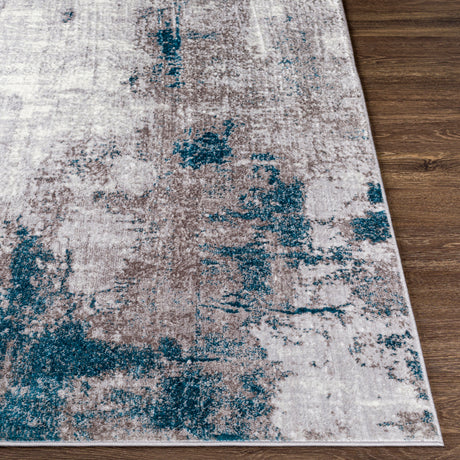 Giulia Abstract Modern Marble Medium Grey Rug - Image 5