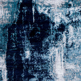 Giulia Abstract Modern Marble Dark Teal Rug