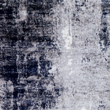 Giulia Abstract Modern Marble Black Rug